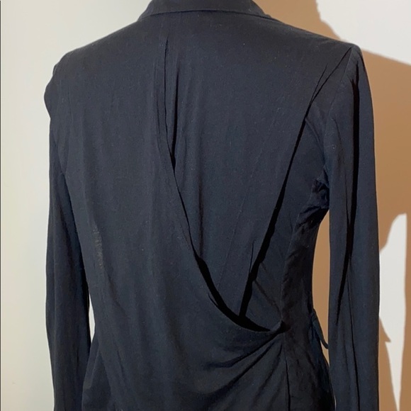 BCBG Maxazria cotton jacket black open back size S - Picture 1 of 14
